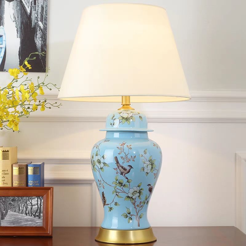 Taiqian TQ-025A Vintage Ceramic Table Lamp - Home Hotel Indoor Decorative Lighting